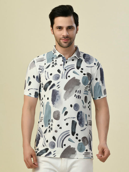 Albion Premium Jaini Grey Men T-Shirt