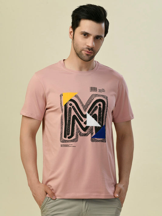 Albion Premium Cyan D Pink Men T-Shirt