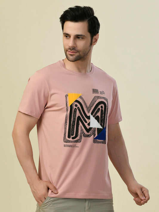 Albion Premium Cyan D Pink Men T-Shirt