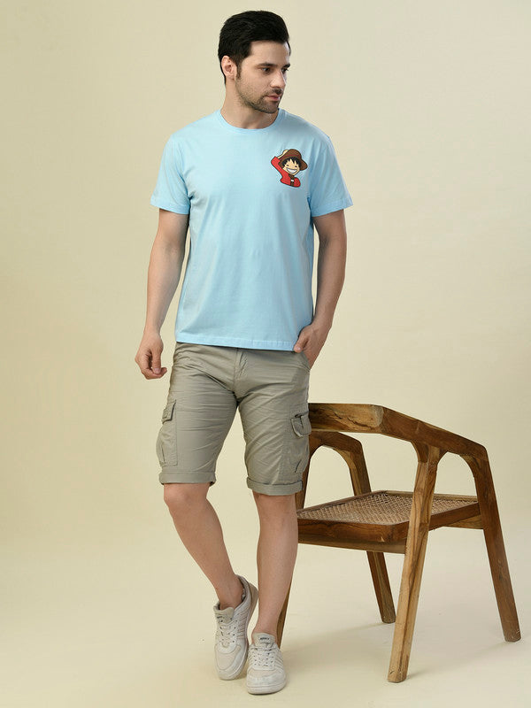 Albion Premium Cyan Sky Men T-Shirt