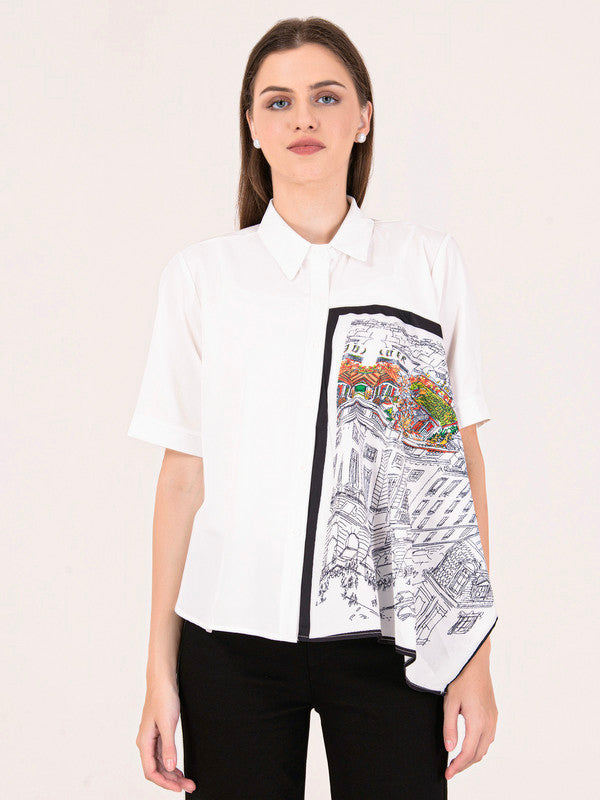 Albion Women White Smart Top
