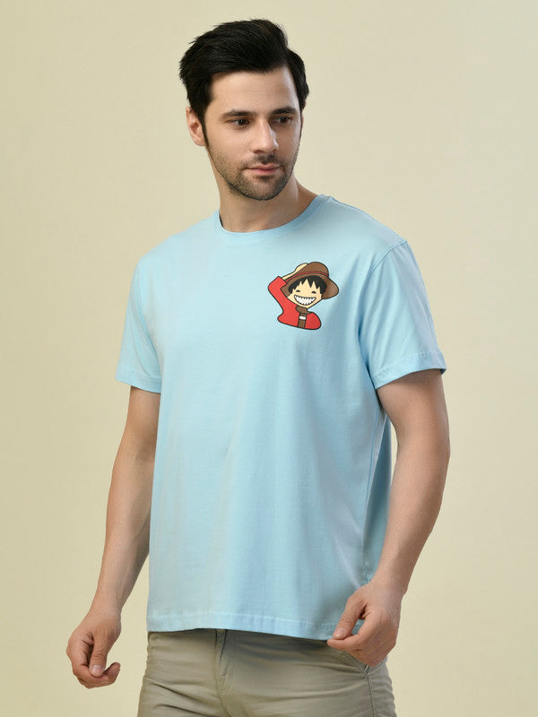 Albion Premium Cyan Sky Men T-Shirt