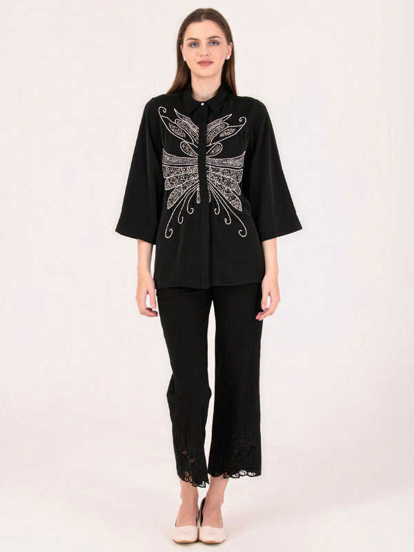 Albion Women Black Smart Top