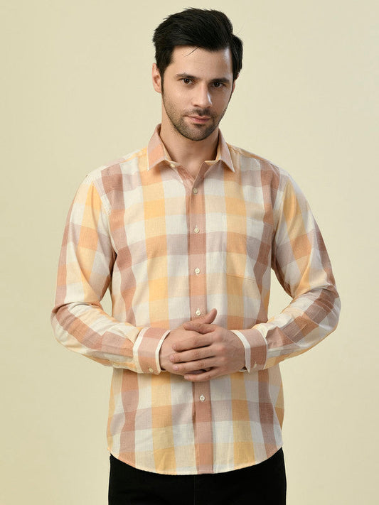 Albion Premium Aeromen Checks Men Shirt