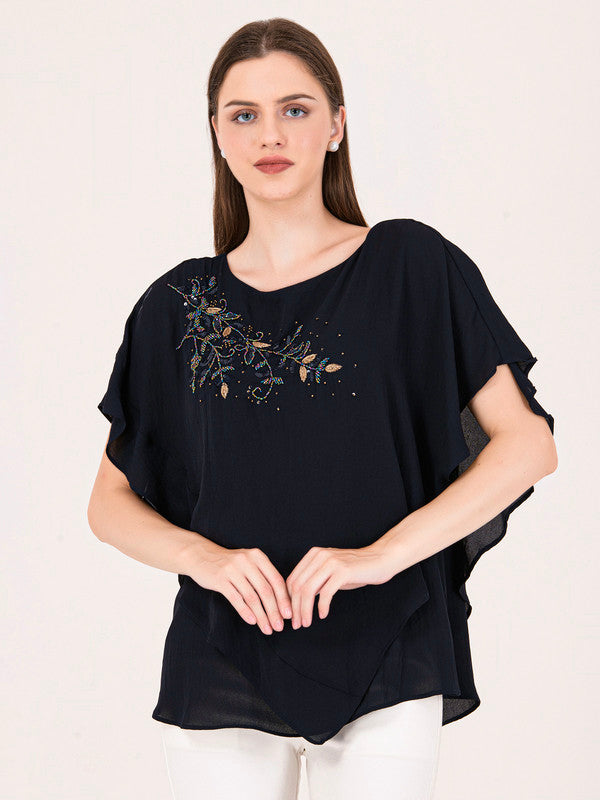 Albion Women Navy Smart Top