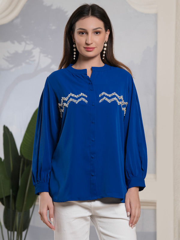 Albion Smart Ladies Blue Top