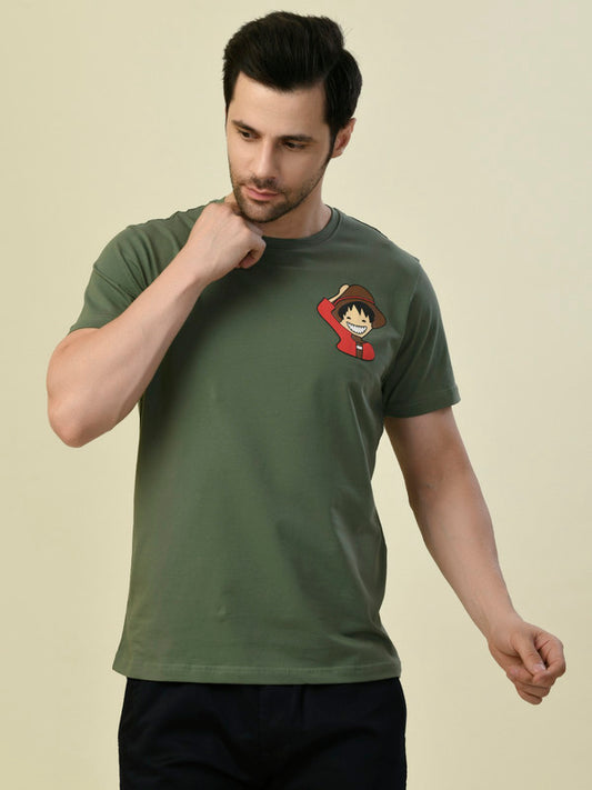 Albion Premium Cyan Green Men T-Shirt