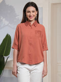 Albion Smart Ladies Rust Top