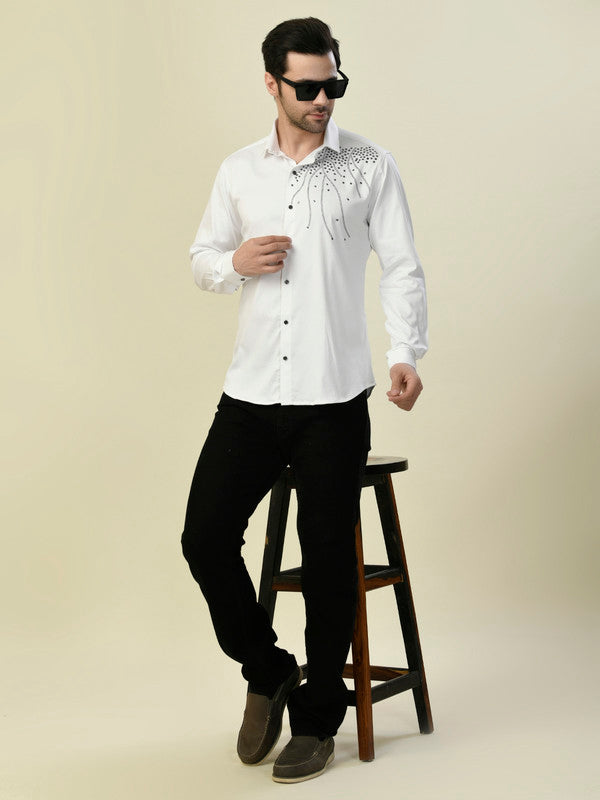 Albion Premium Manzon White Men Shirt