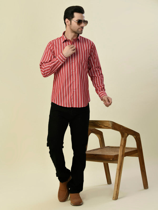 Albion Premium Cafe Red Men Shirt