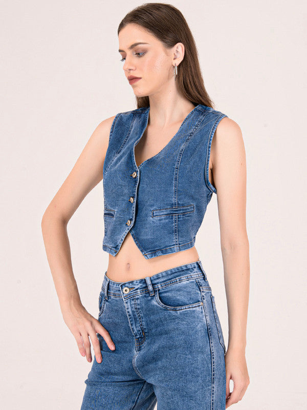 Albion Women Light Blue Smart Top