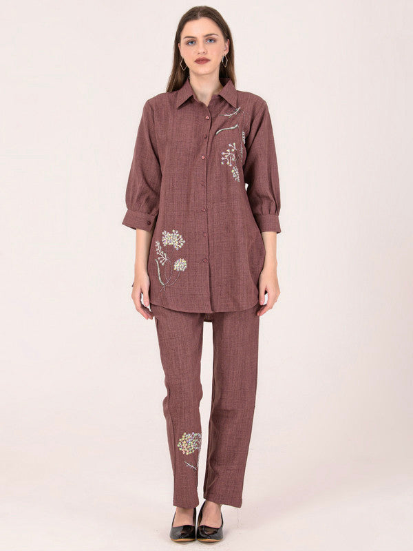 Albion Women Brown Smart Co-ord sets
