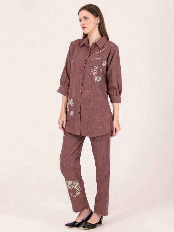 Albion Women Brown Smart Co-ord sets