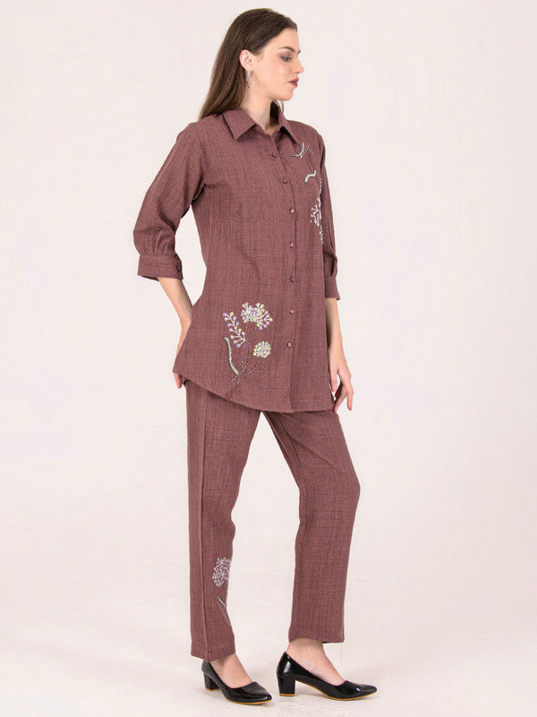 Albion Women Brown Smart Co-ord sets