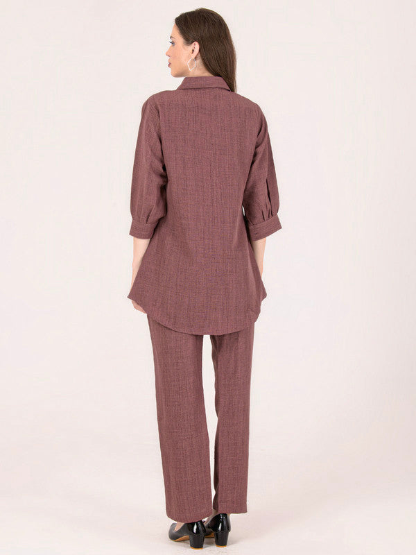Albion Women Brown Smart Co-ord sets