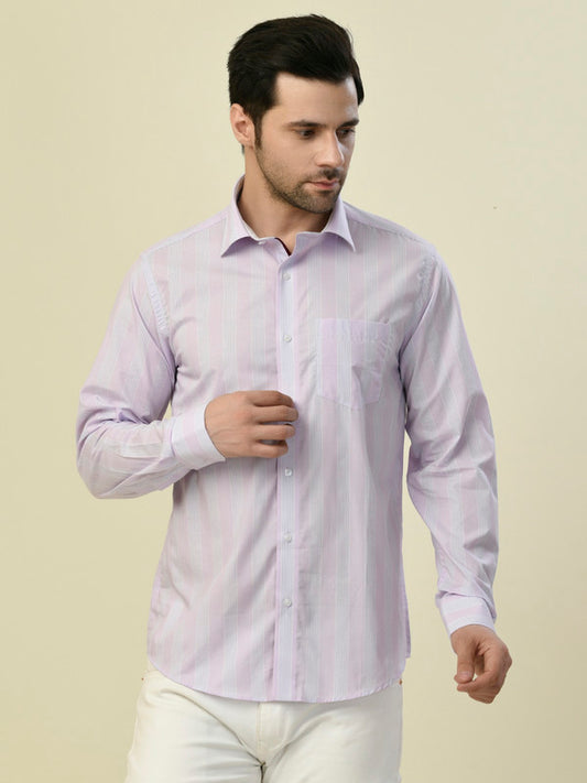 Albion Premium Cafe Purple Men Shirt
