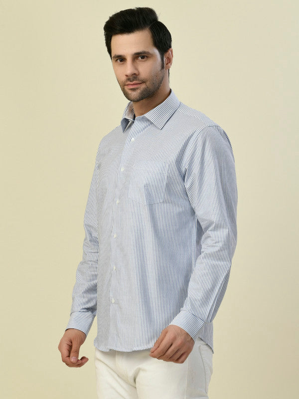 Albion Premium Cafe Blue Men Shirt