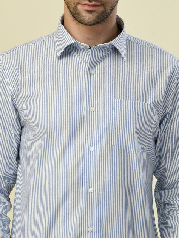 Albion Premium Cafe Blue Men Shirt