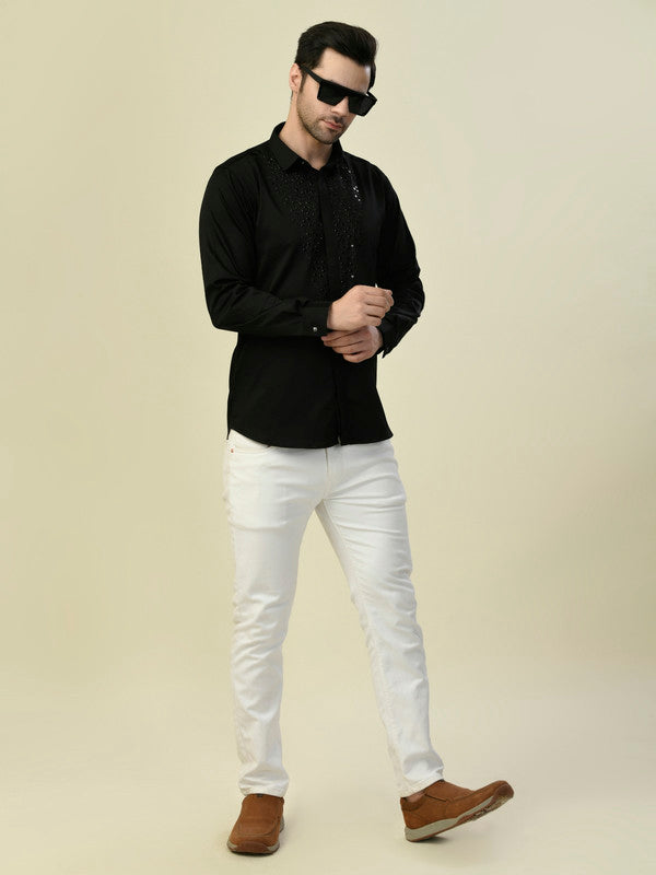 Albion Premium Manzon Black Men Shirt