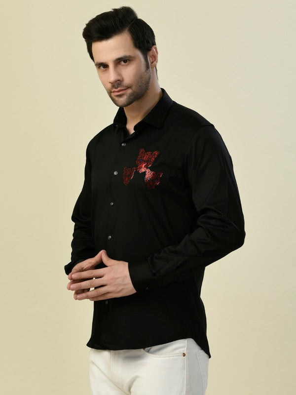 Albion Premium Manzon Black Men Shirt