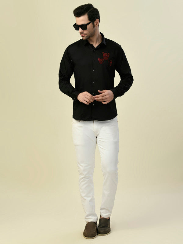 Albion Premium Manzon Black Men Shirt