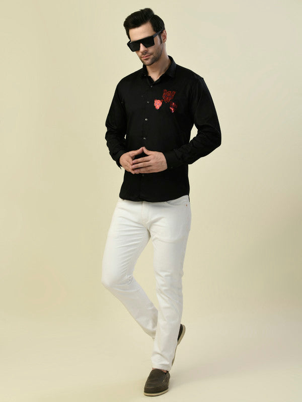 Albion Premium Manzon Black Men Shirt