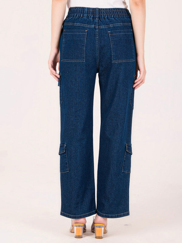 Albion Women Dark Blue Smart Straight Jeans
