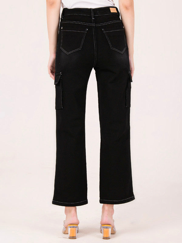 Albion Women OD Blue Smart Straight Jeans