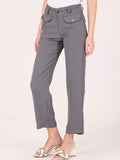 Albion Women Grey Smart Trousers