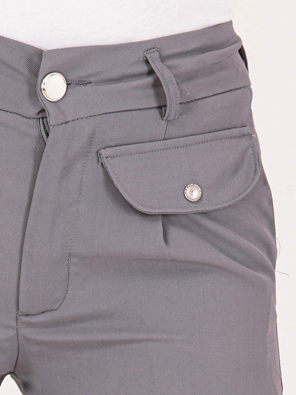 Albion Women Grey Smart Trousers