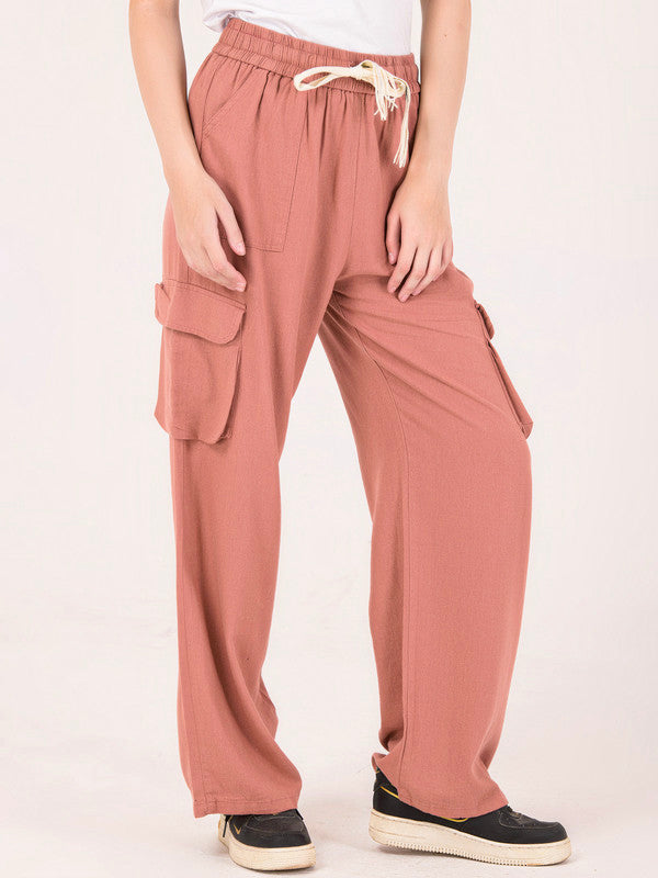 Albion Women Pink Smart Trousers