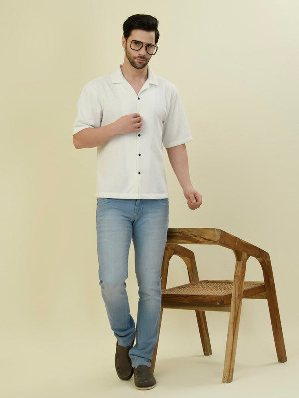 Albion Premium Men White Shirt Fs