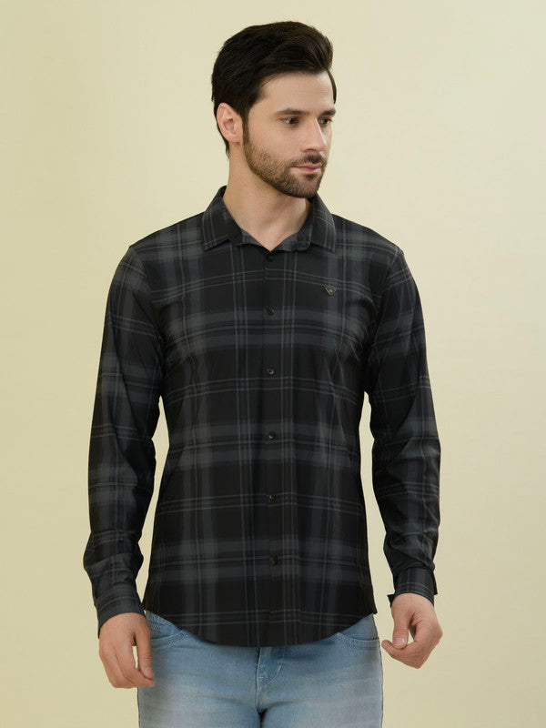 Albion Premium Men Grey Shirt Hs