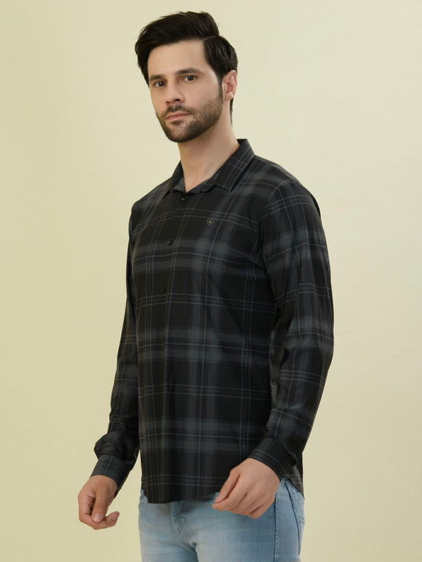 Albion Premium Men Grey Shirt Hs
