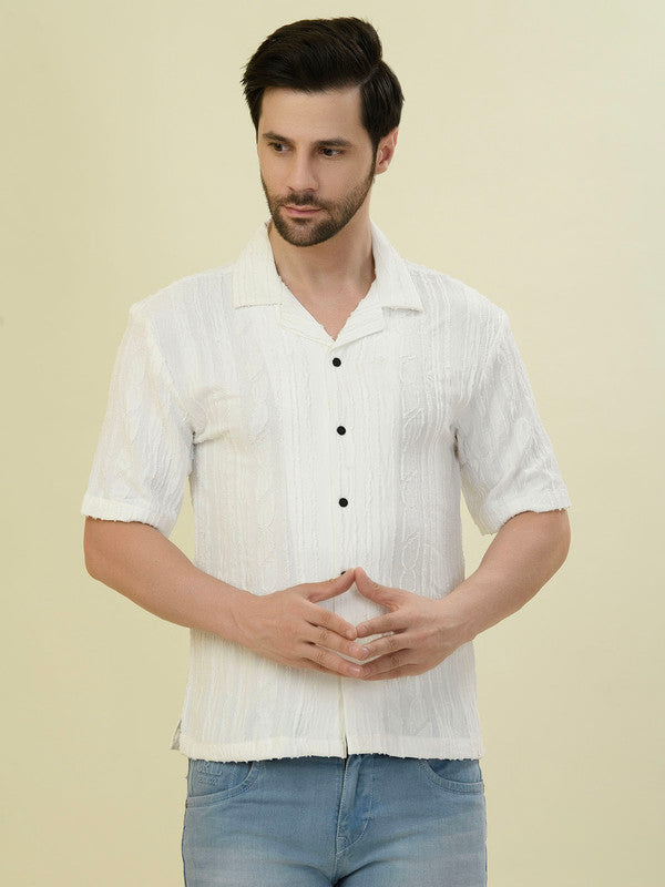 Albion Premium Men White Shirt Fs