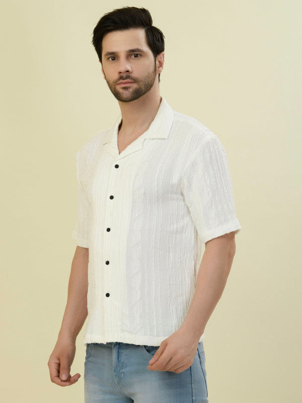 Albion Premium Men White Shirt Fs