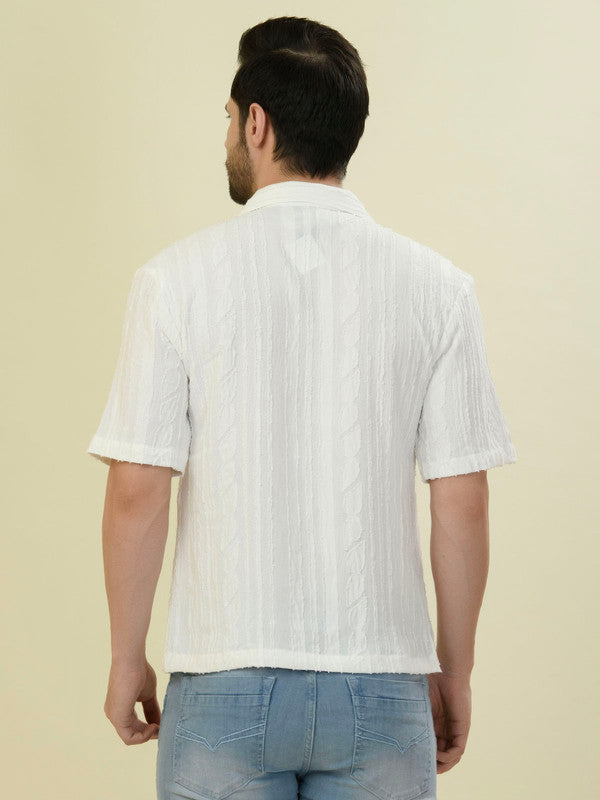Albion Premium Men White Shirt Fs