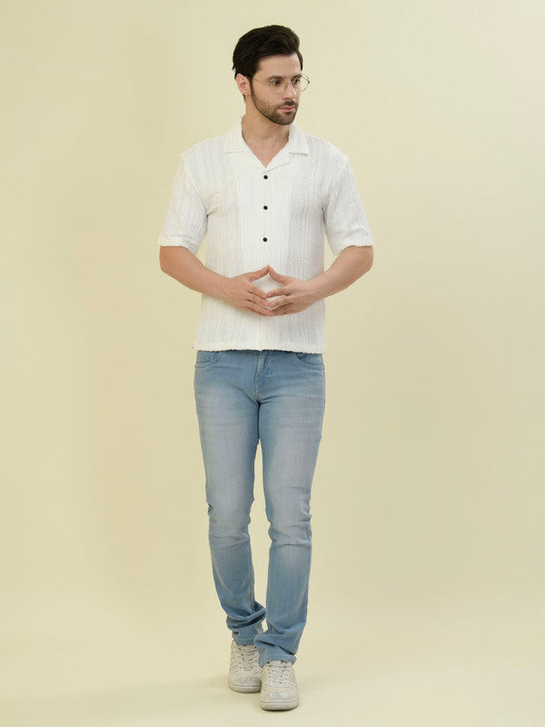 Albion Premium Men White Shirt Fs