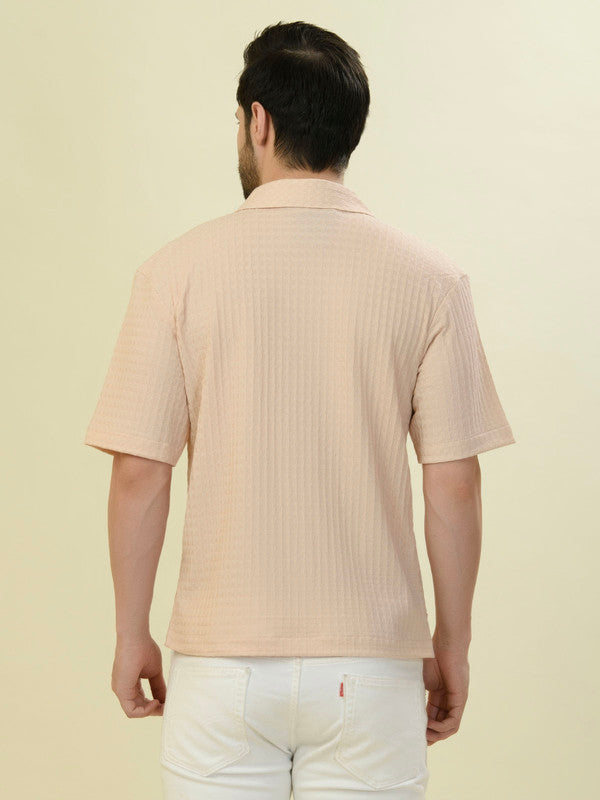 Albion Premium Men Peach Shirt Hs