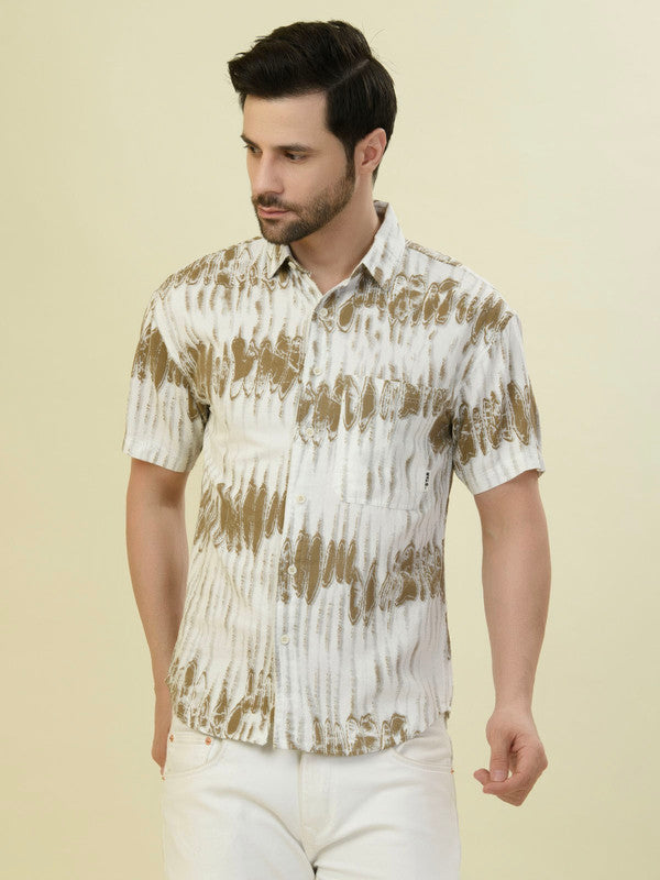 Albion Premium Men Brown Shirt Hs