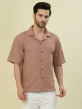 Albion Premium Men Brick Brown Shirt Fs