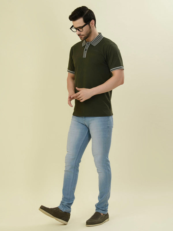 Albion Premium Men 36 Army Green T-Shirt