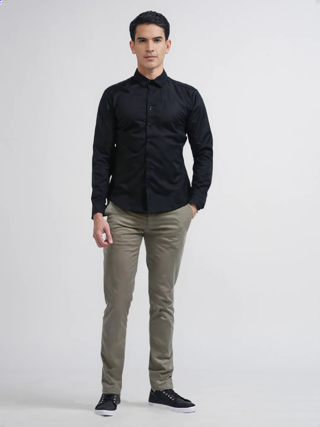 Albion Mast & Harbour Casual Shirt — Casual, good for daily wear Black