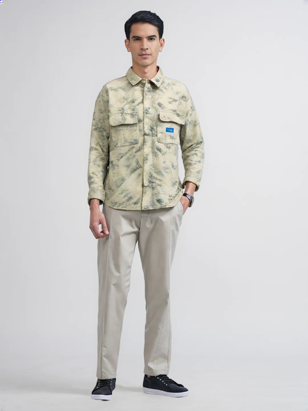 Albion Premium cotton shirts, formal and casual OLIVE