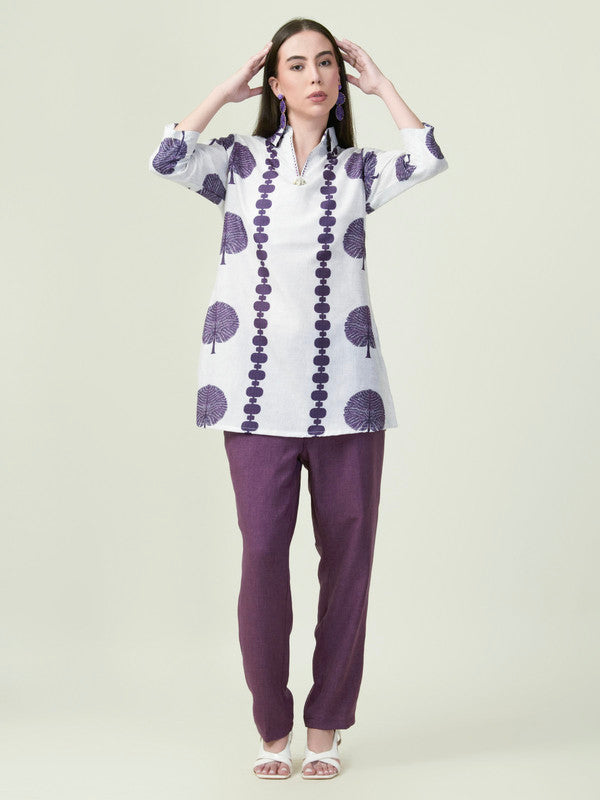 Albion Premium Ladies Napoleon Purple Co-ord sets