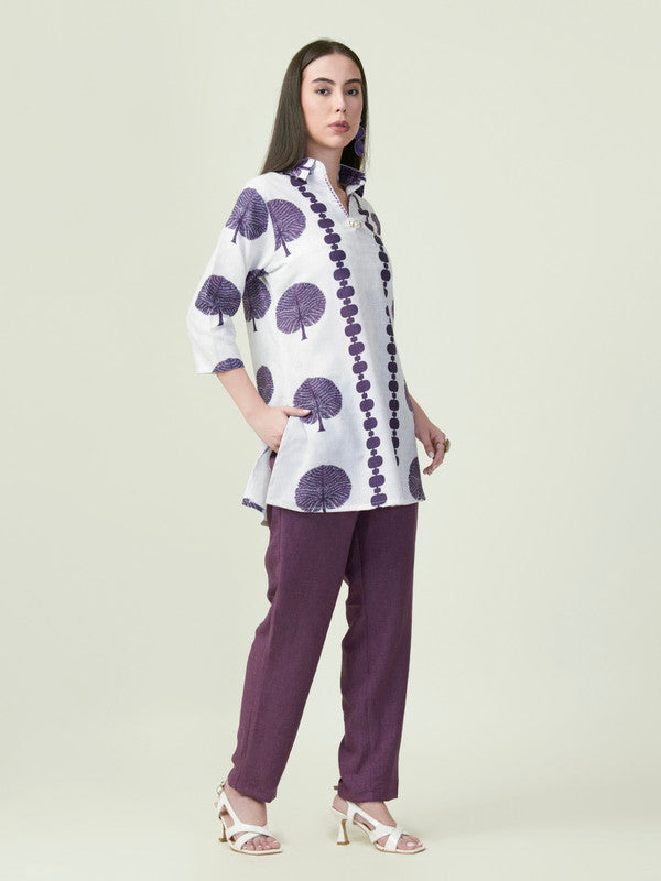 Albion Premium Ladies Napoleon Purple Co-ord sets