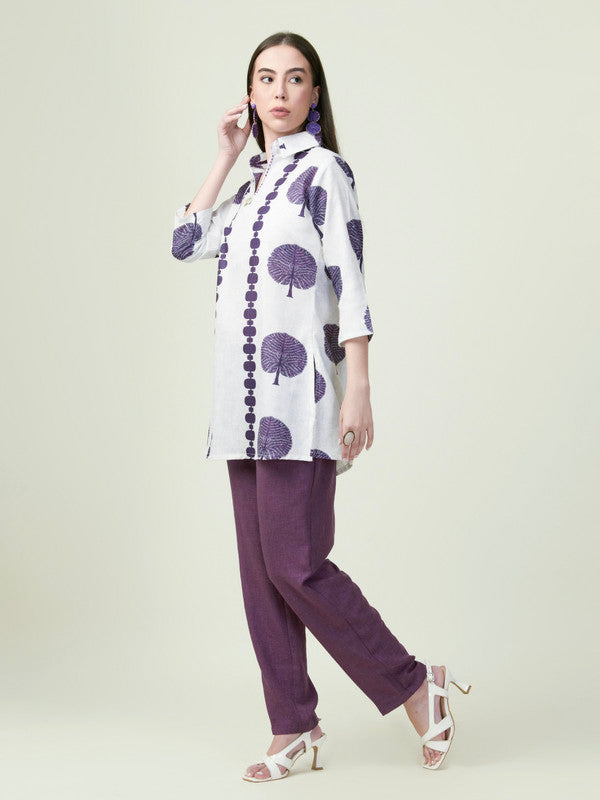 Albion Premium Ladies Napoleon Purple Co-ord sets