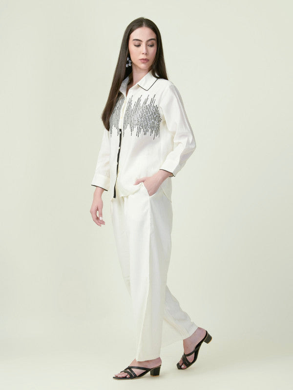 Albion Premium Ladies Ol White Co-ord sets