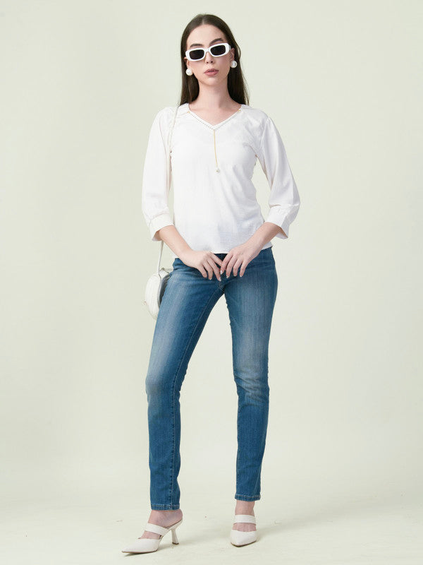 Albion Premium Ladies Ol Cream Top