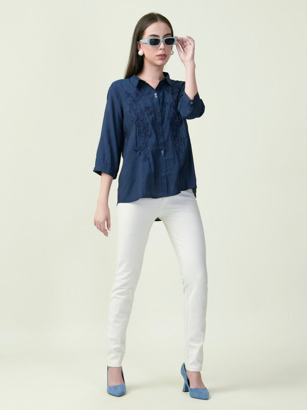 Albion Premium Ladies Ol Blue Top